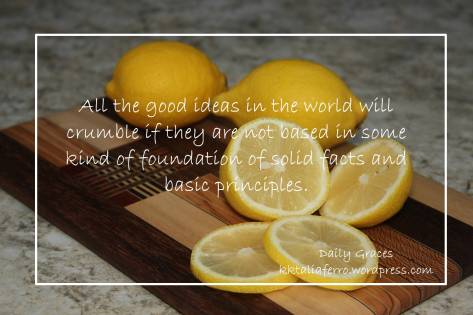 The Missing Ingredient - do you have a solid foundation? Daily Graces kktaliaferro.wordpress.com